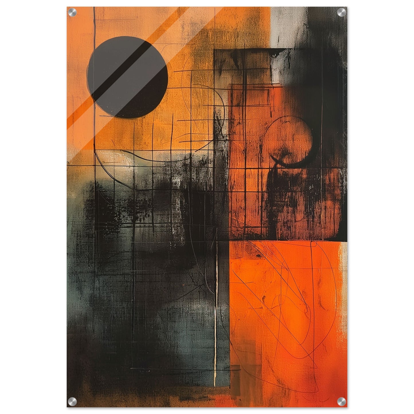 Eclipse in Abstraction - Abstract wall art-print-on-acrylic