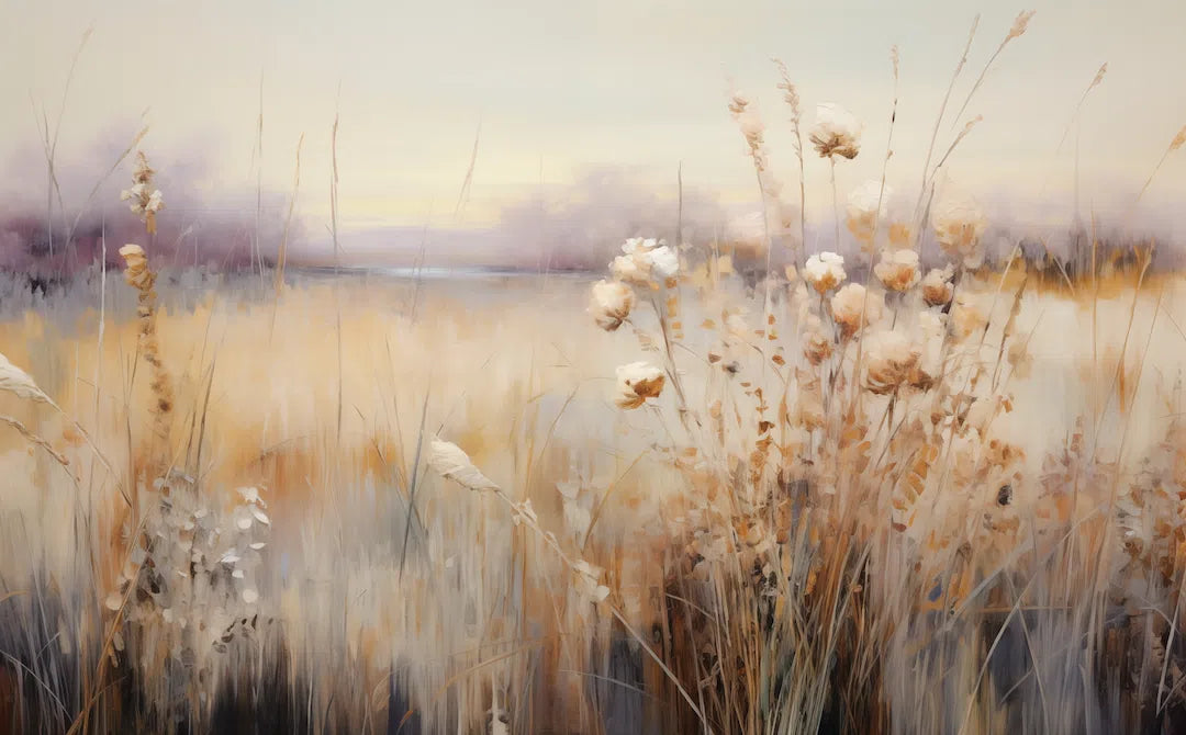 Autumn's Gold - The Dance of Reeds - Nature Art-print-art