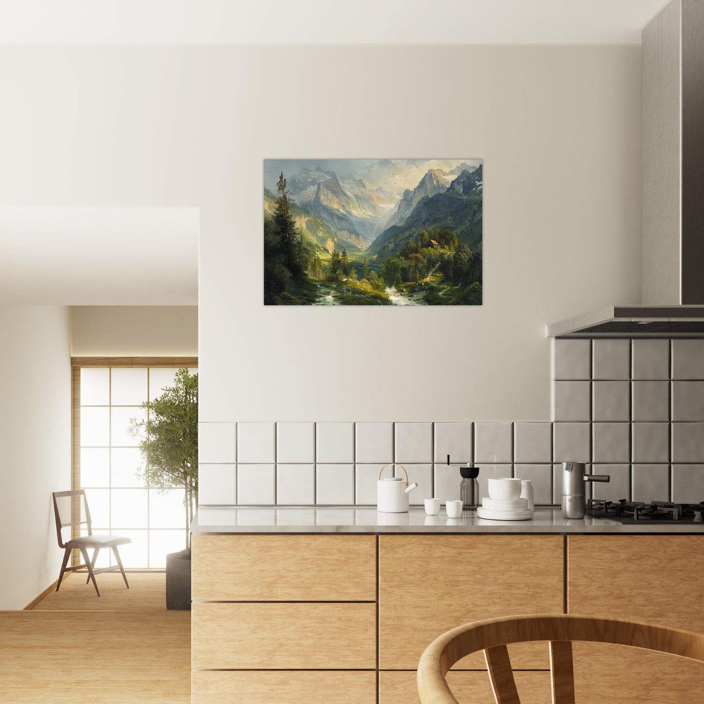 Alpine Serenity - A Portrait of the Tztal Valley - Nature Art-print-on-foam-board