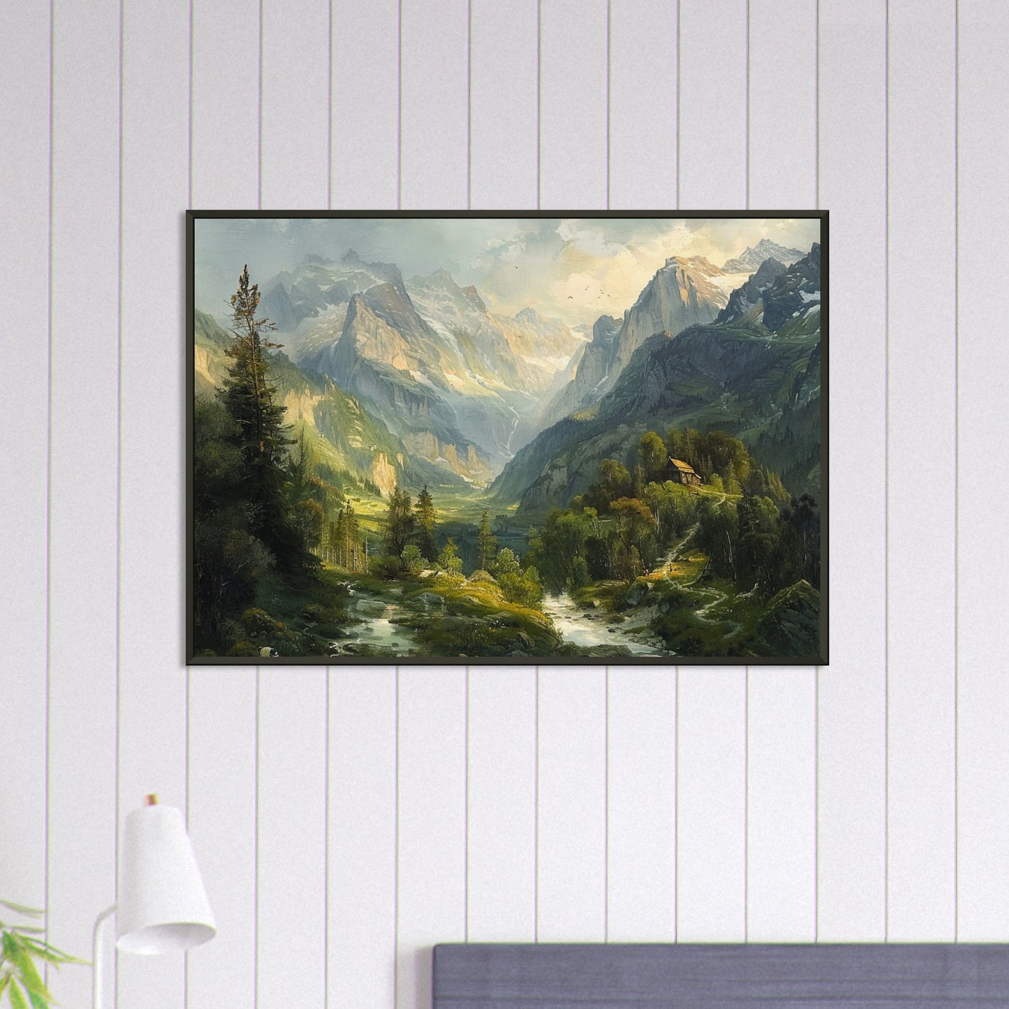 Alpine Serenity - A Portrait of the Tztal Valley - Nature Art-print-in-aluminum-frame