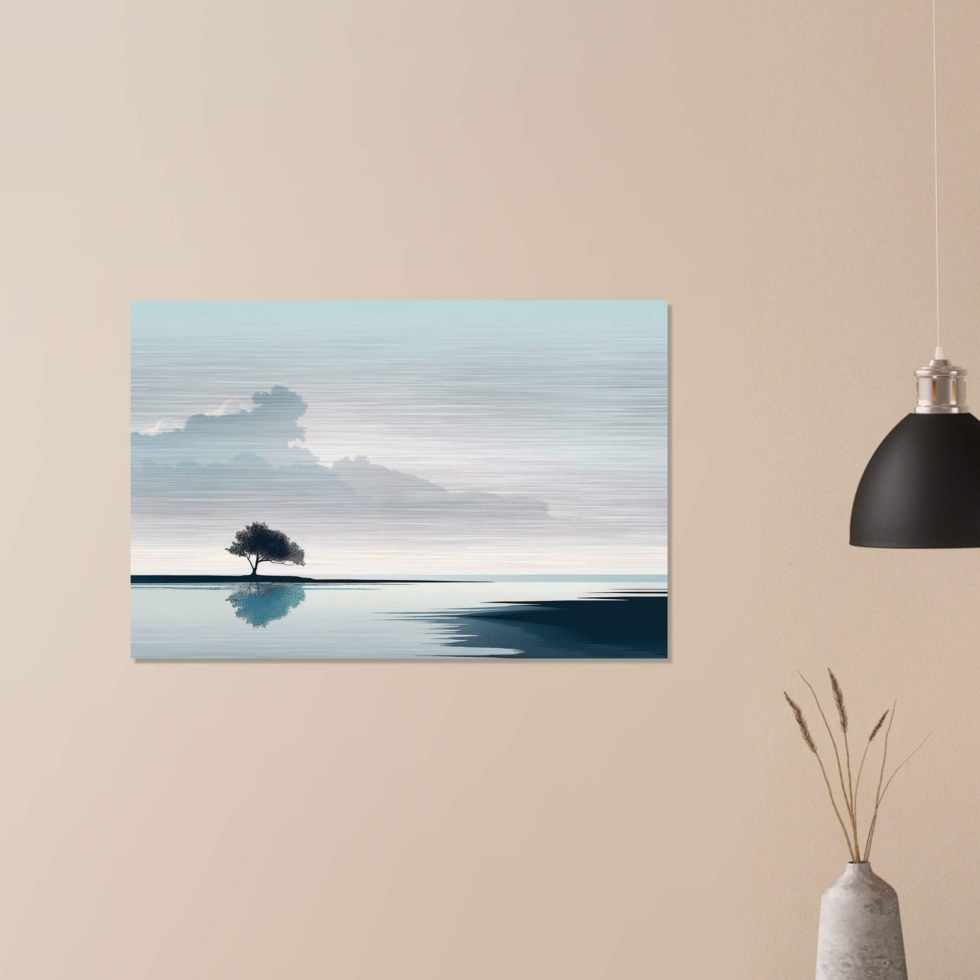 Tranquil Horizons - Landscape Art-print-on-aluminum