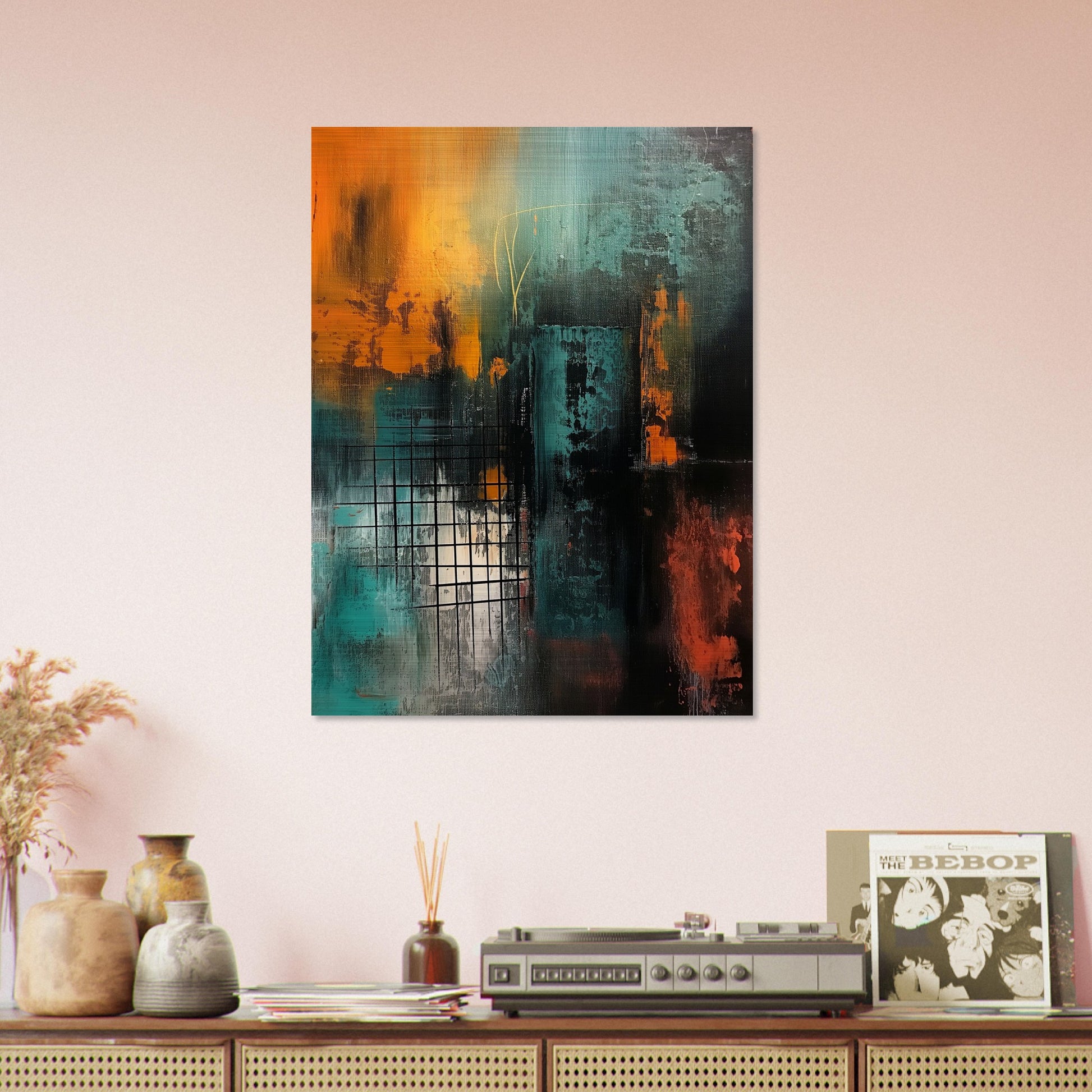 Urban Metamorphosis - Abstract Wall Art-print-on-aluminum