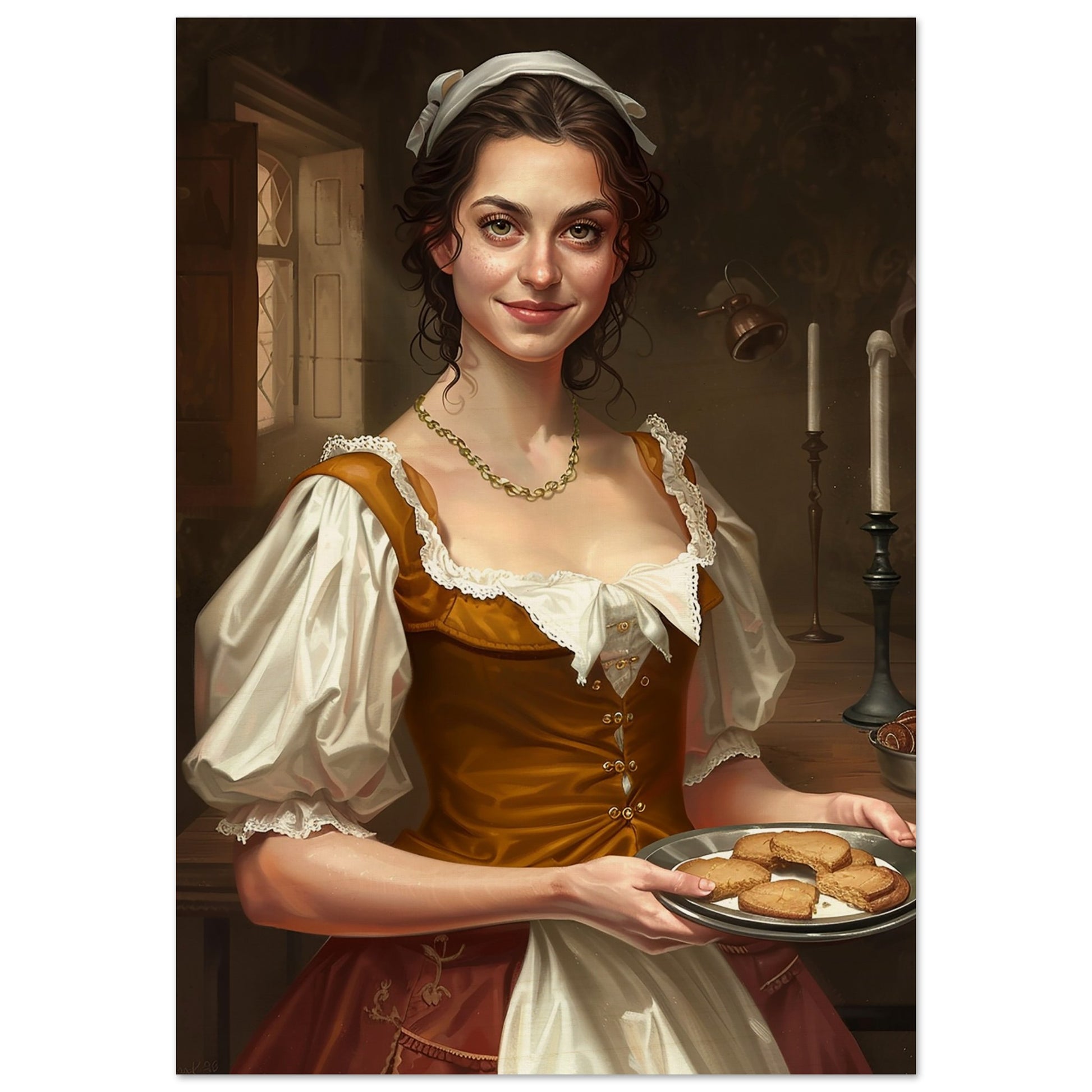 The Warmth of Hospitality - Classic Art-print-on-wood