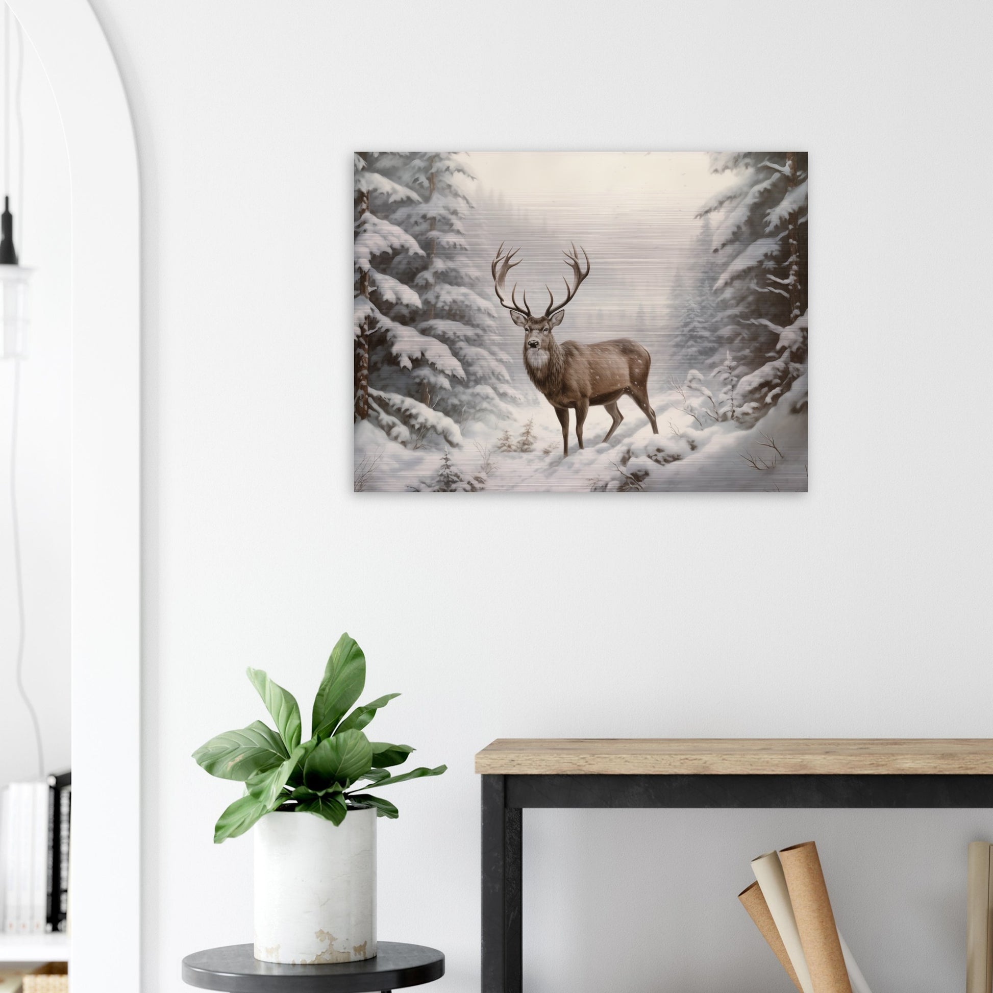 Sovereign of the Snow - Nature Art-print-on-aluminum