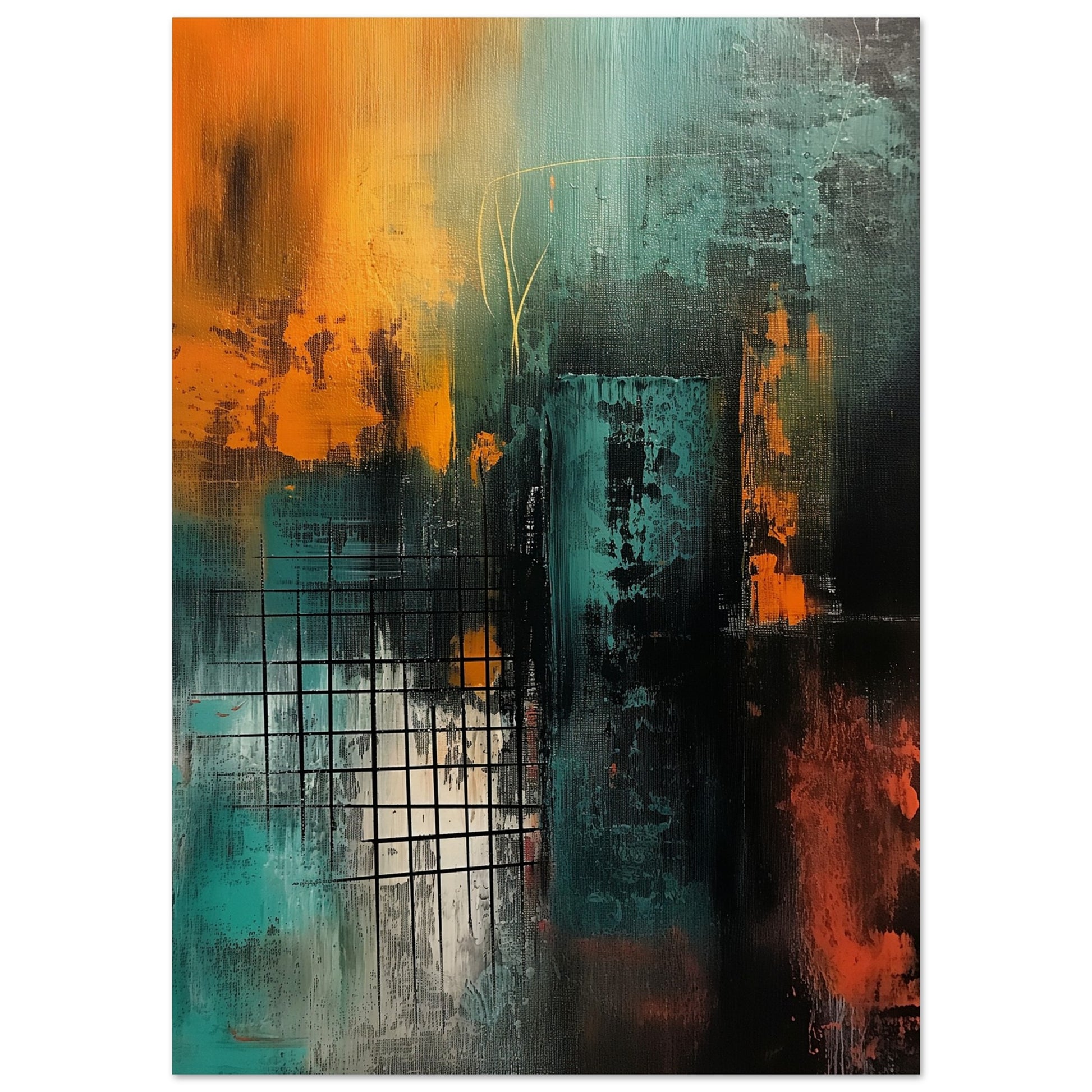 Urban Metamorphosis - Abstract Wall Art-poster