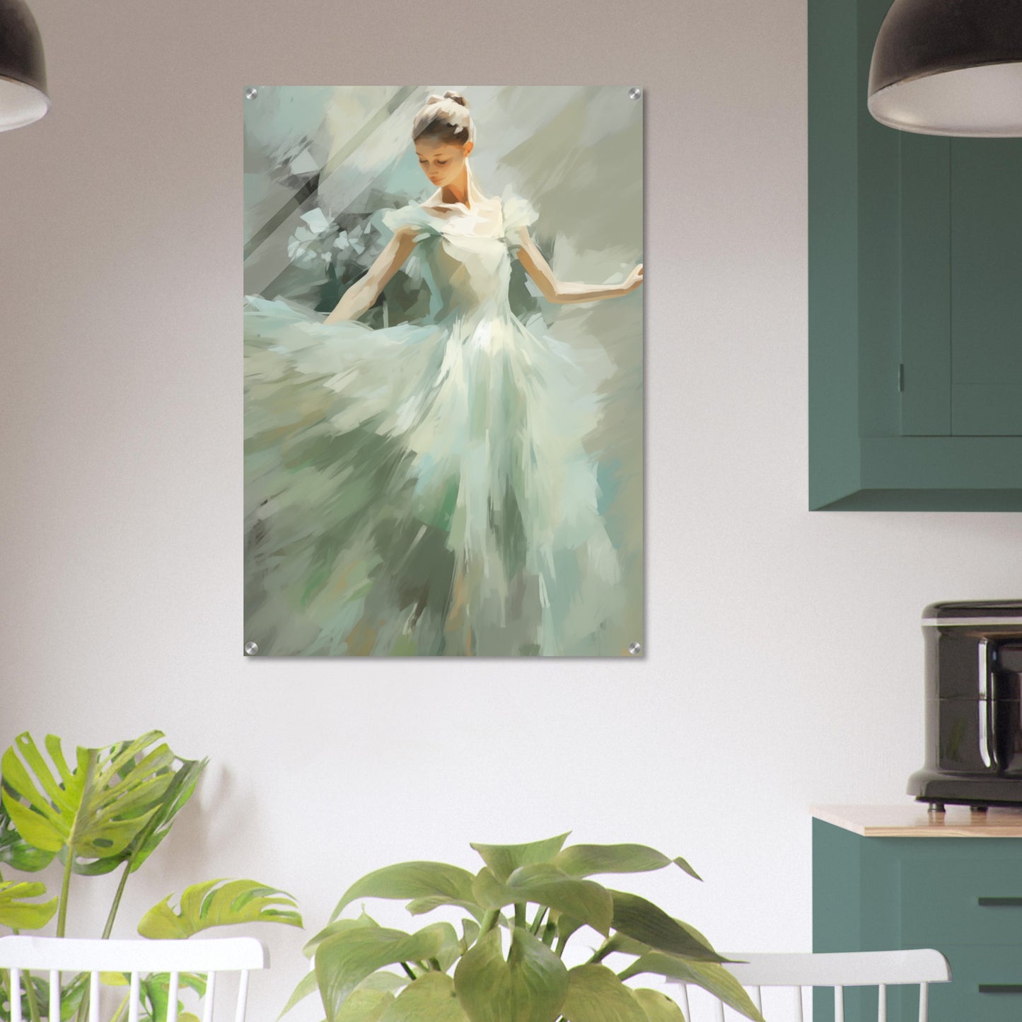 Emerald Elegance - Fine arts-print-on-acrylic