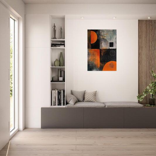 Harmony in Asymmetry - Abstract wall art-print-on-aluminum