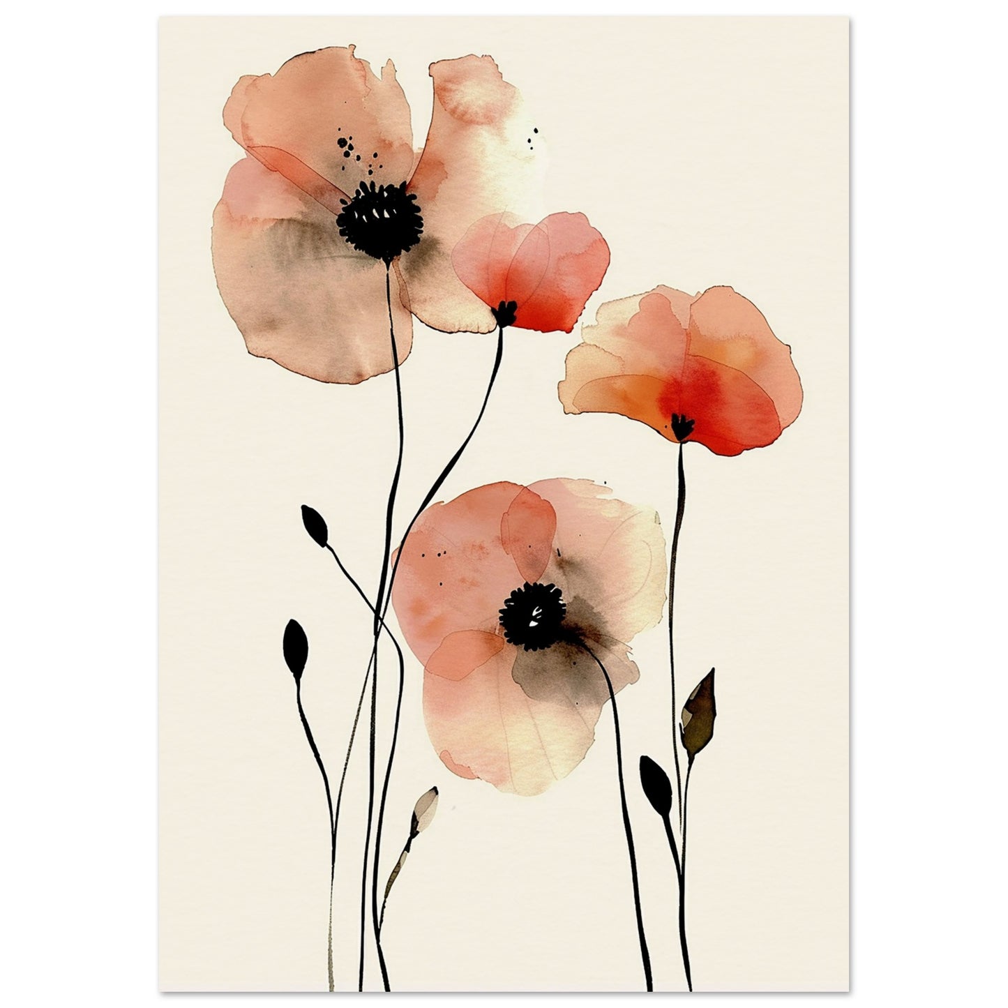 Whispering Poppies - Fine arts-poster