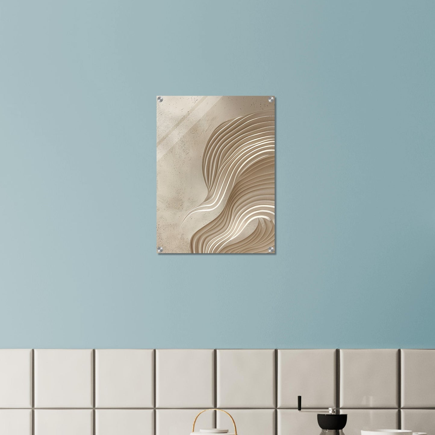 Desert Waves - Abstract wall art-print-on-acrylic