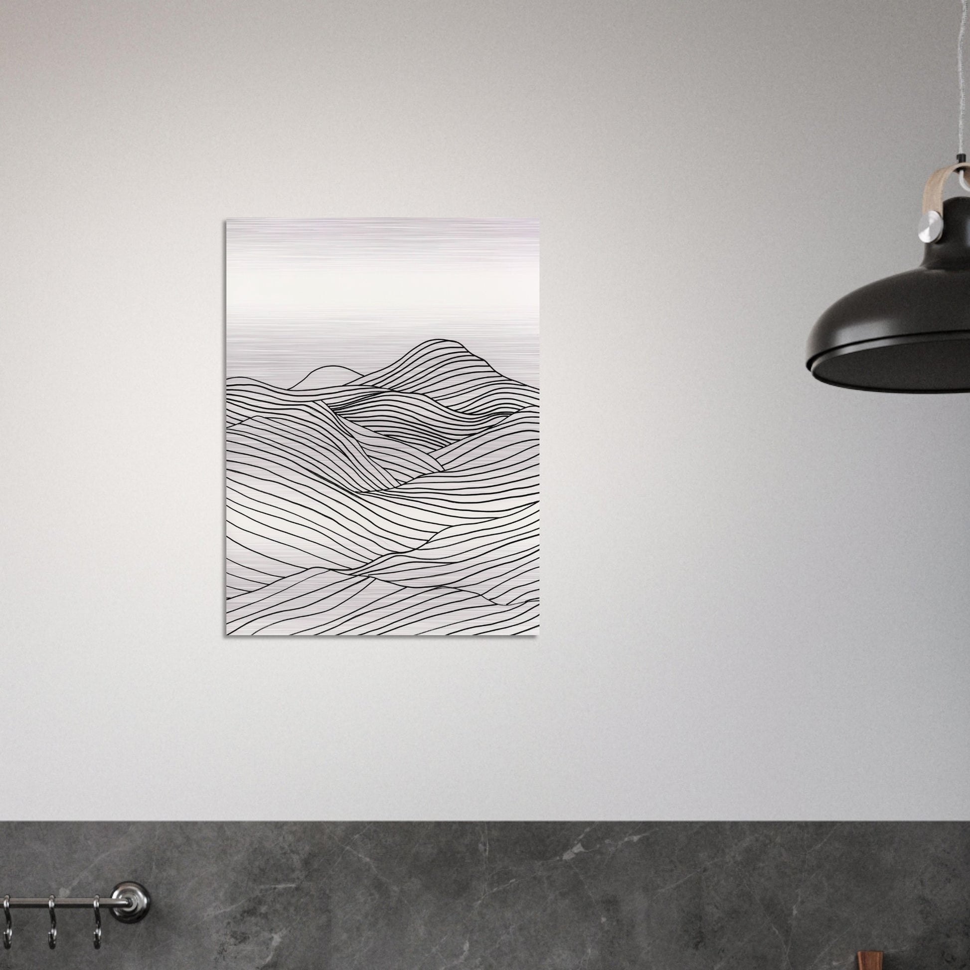 Linear Landscape - Abstract wall art-print-on-aluminum