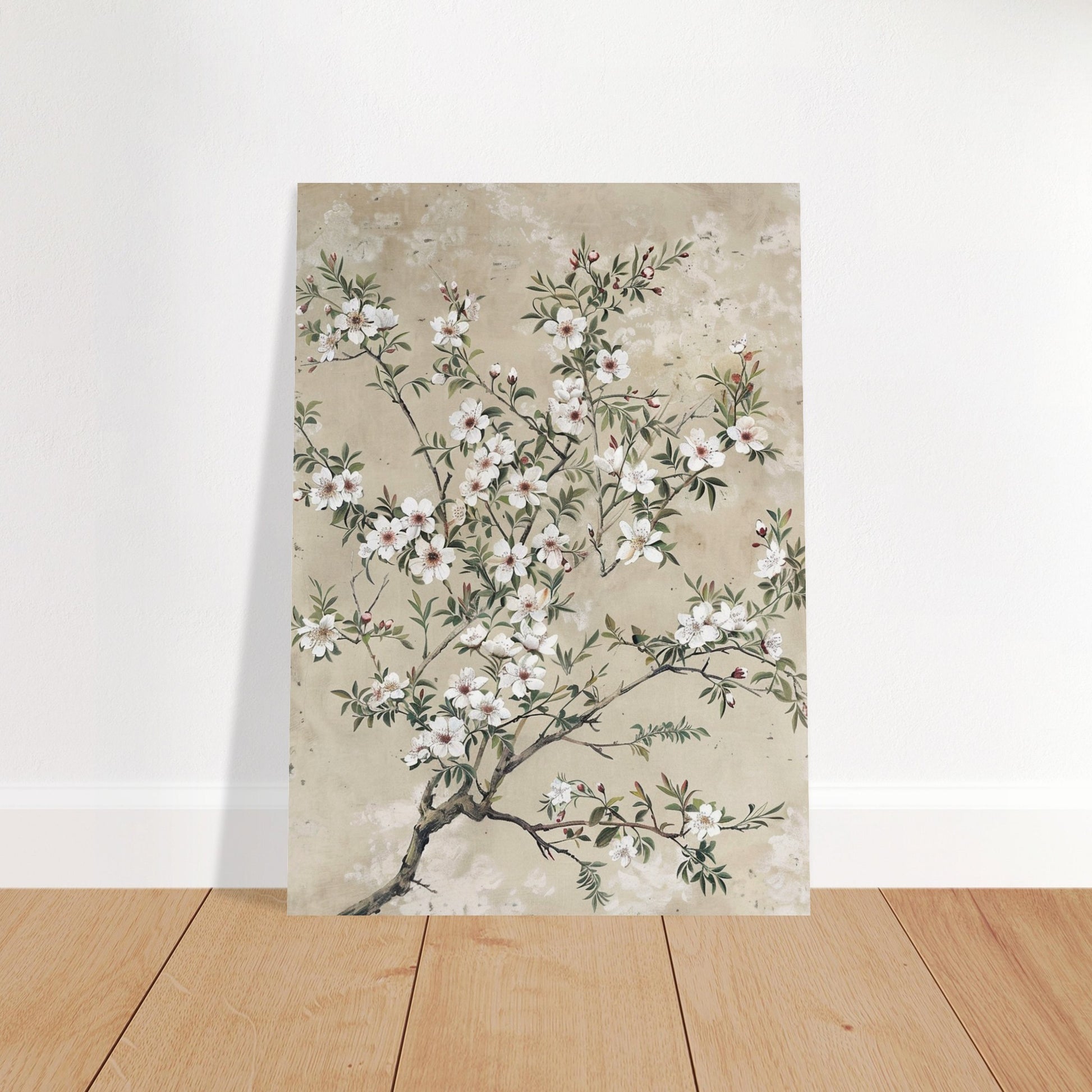 Spring's First Blush - Japanese Sakura Blossoms Art - Floral Art-poster