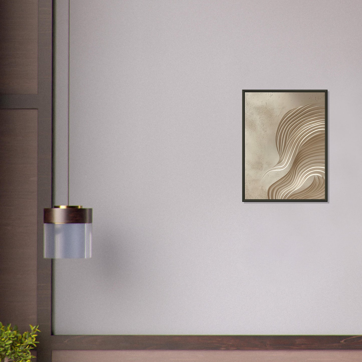 Desert Waves - Abstract wall art-print-in-aluminum-frame