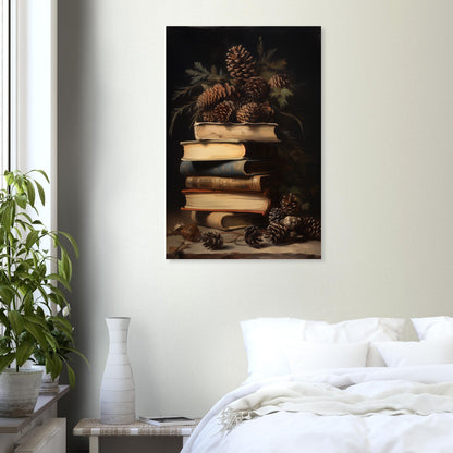 Whispers of the Woodland Library - Still Life Art Pieces-print-on-foam-board