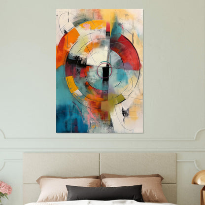 Chromatic Pulse - Modern Abstract Art-print-on-foam-board