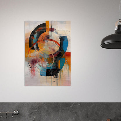 Chromatic Vortex - Modern Abstract Art-print-on-aluminum