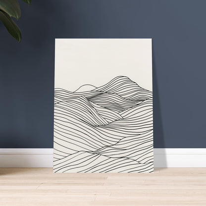 Linear Landscape - Abstract wall art-poster