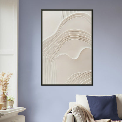 Elegant Abstraction - Abstract wall art-print-in-aluminum-frame