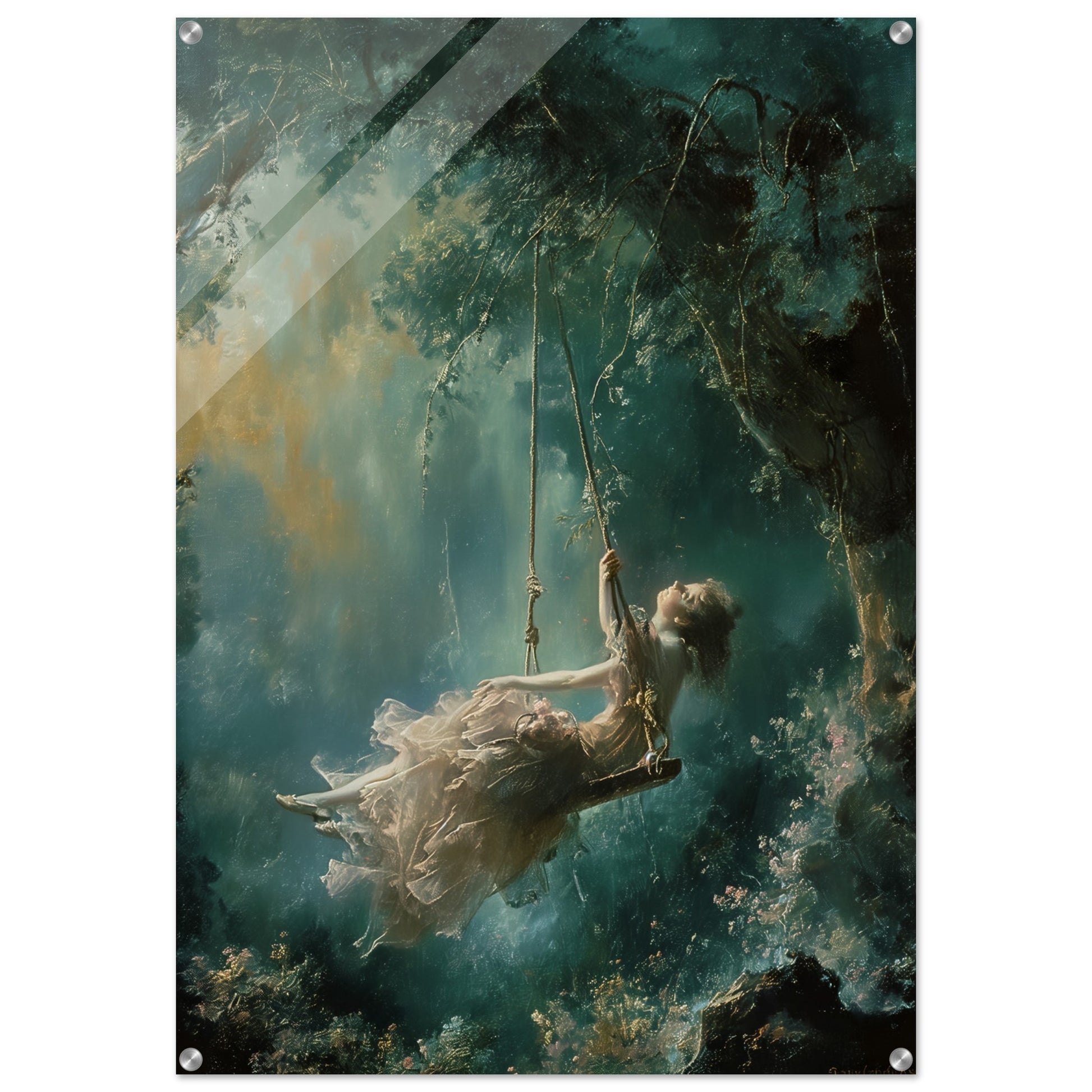 Ethereal Swing - Whispers of Dreams - Classic Art-print-on-acrylic