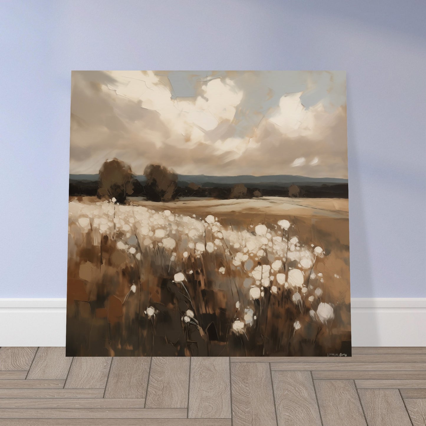 Whispering Fields - Dusks Gentle Embrace - Landscape Art-poster