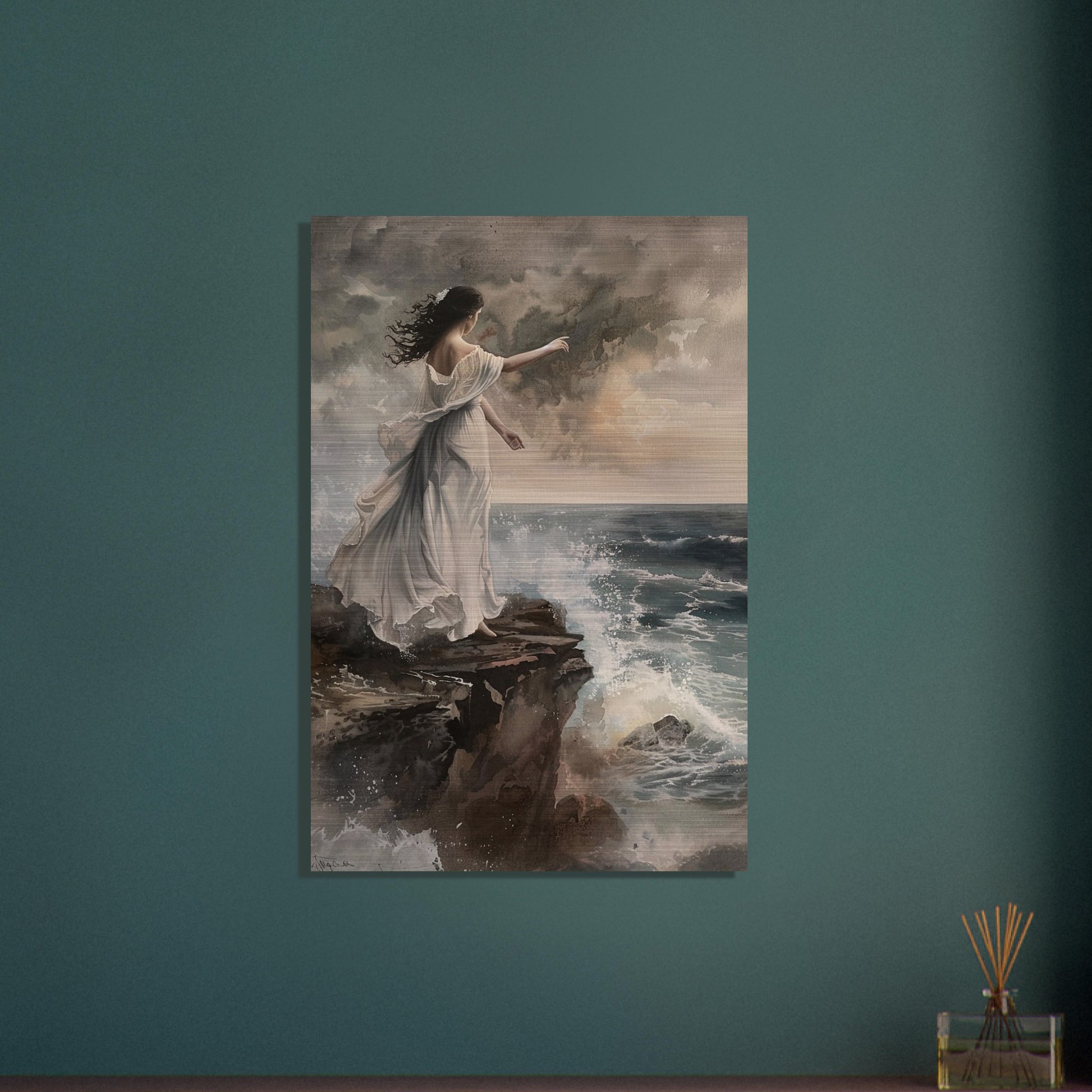 Abyssal Echoes - The Call of the Tides - Classic Art-print-on-aluminum