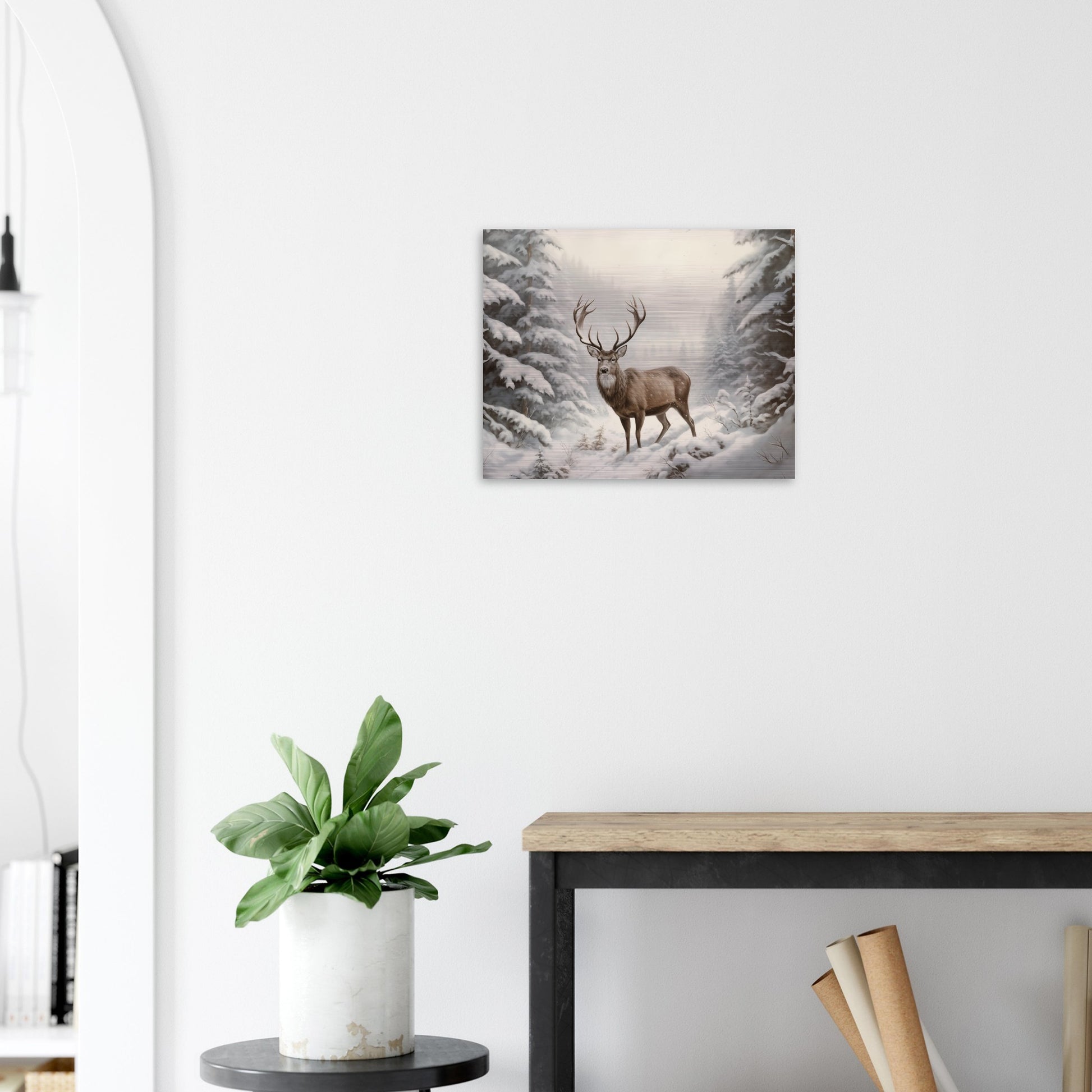 Sovereign of the Snow - Nature Art-print-on-aluminum