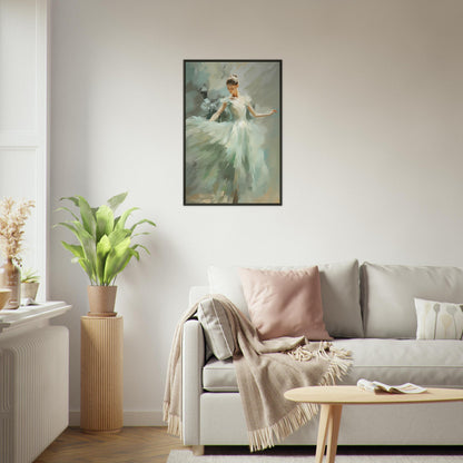 Emerald Elegance - Fine arts-print-in-aluminum-frame