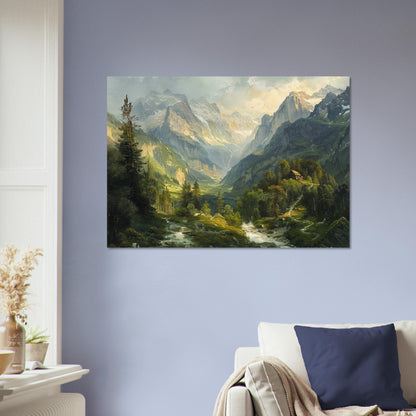 Alpine Serenity - A Portrait of the Tztal Valley - Nature Art-poster