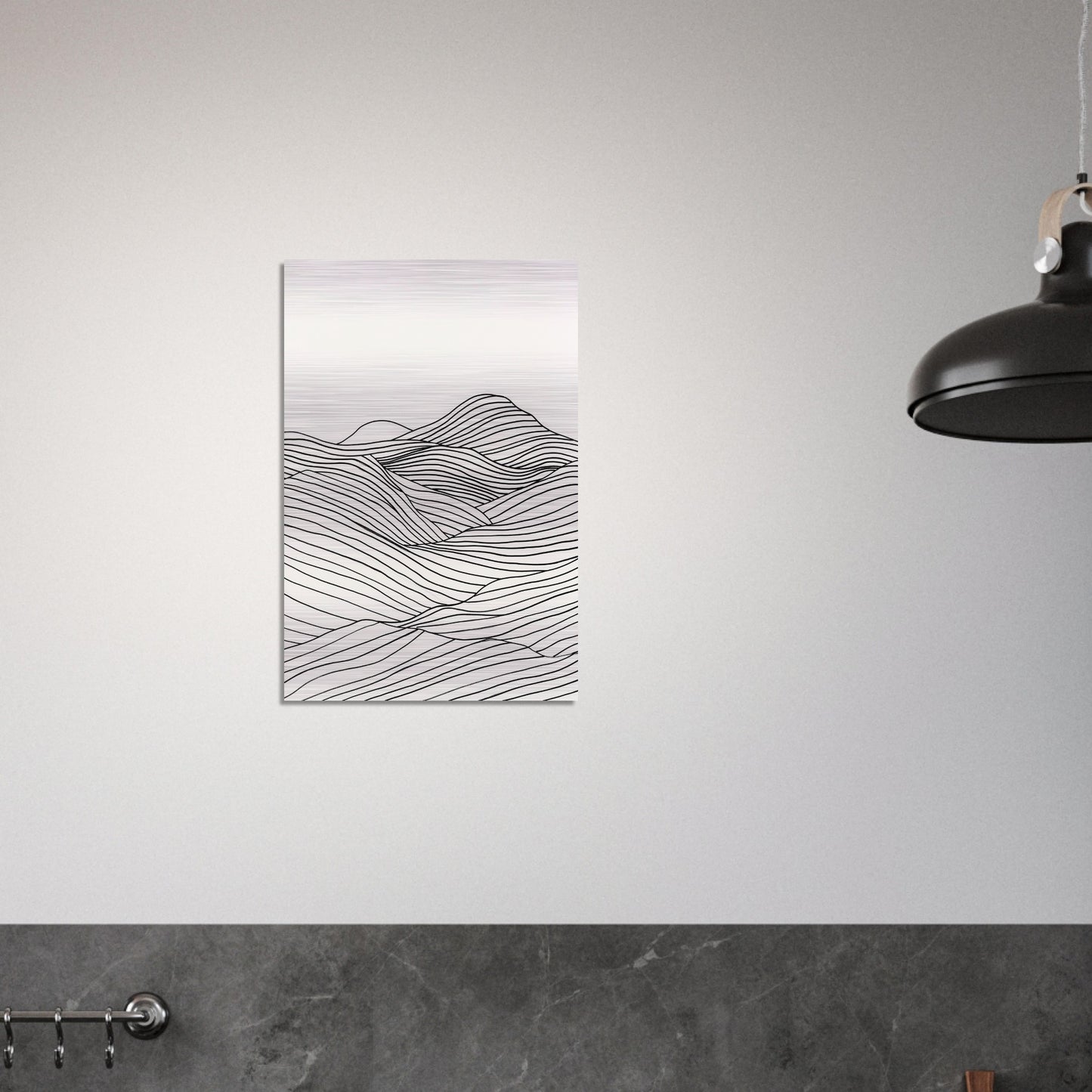 Linear Landscape - Abstract wall art-print-on-aluminum