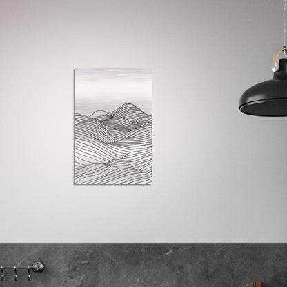 Linear Landscape - Abstract wall art-print-on-aluminum