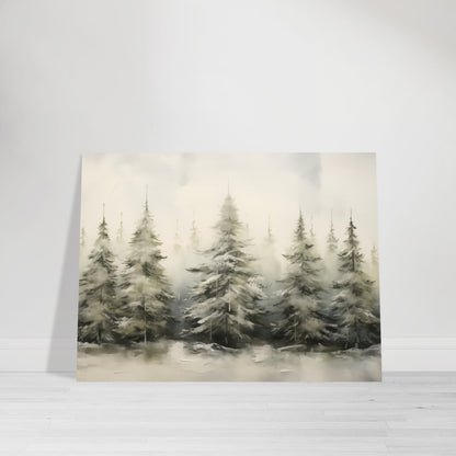 Enchanted Frost - The Winter Forest Ballet - Landscape Art-poster