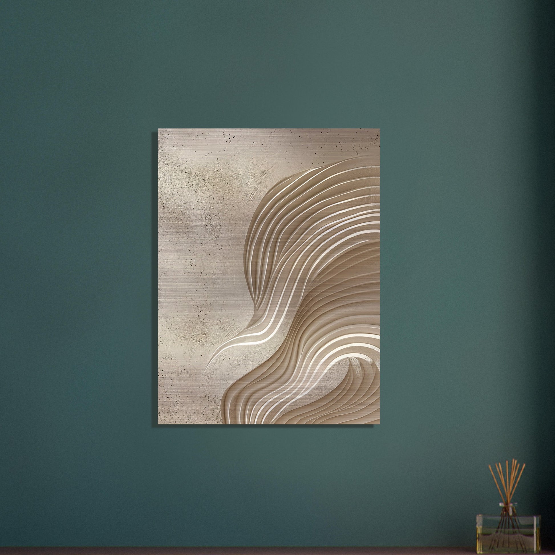 Desert Waves - Abstract wall art-print-on-aluminum