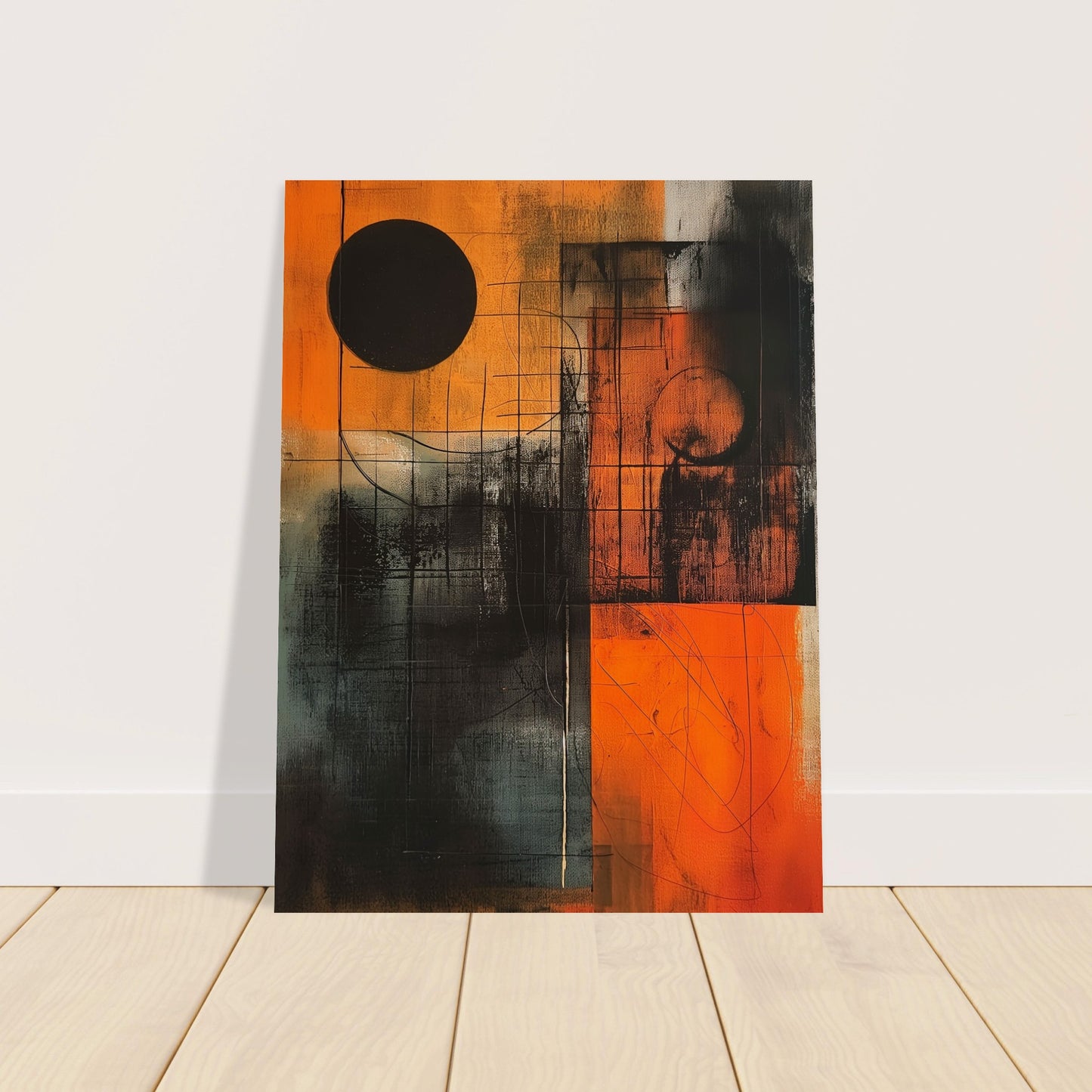 Eclipse in Abstraction - Abstract wall art-poster