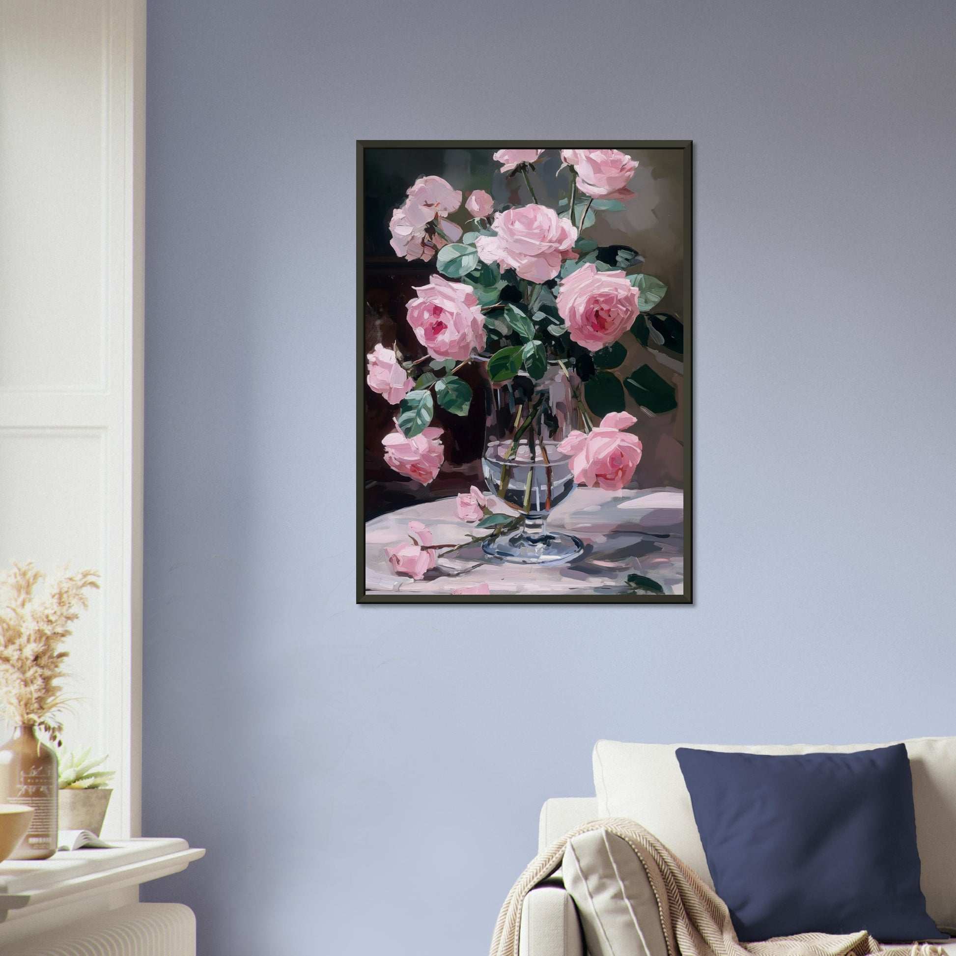 Ephemeral Blooms in Repose - Floral Art-print-in-aluminum-frame