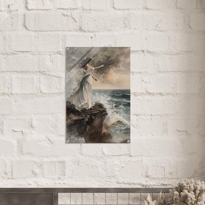 Abyssal Echoes - The Call of the Tides - Classic Art-print-on-acrylic