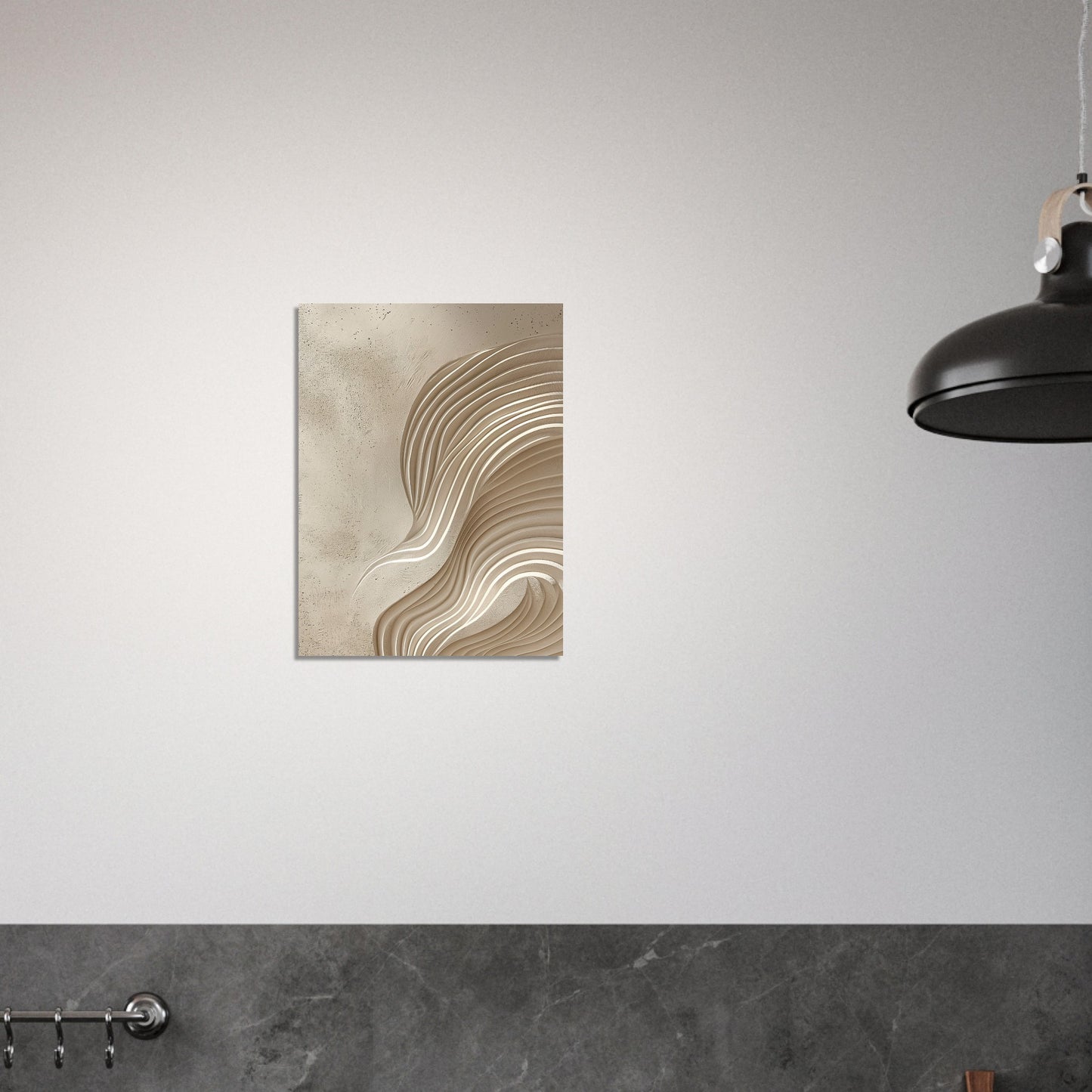 Desert Waves - Abstract wall art-print-on-foam-board