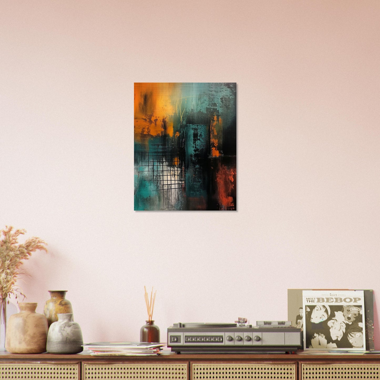 Urban Metamorphosis - Abstract Wall Art-print-on-aluminum