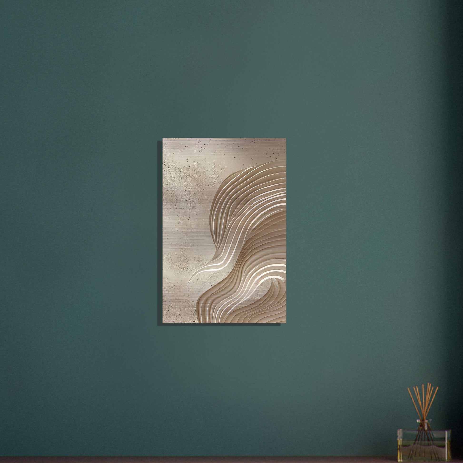 Desert Waves - Abstract wall art-print-on-aluminum