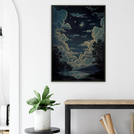 Celestial Symphony - Landscape Art-print-in-aluminum-frame