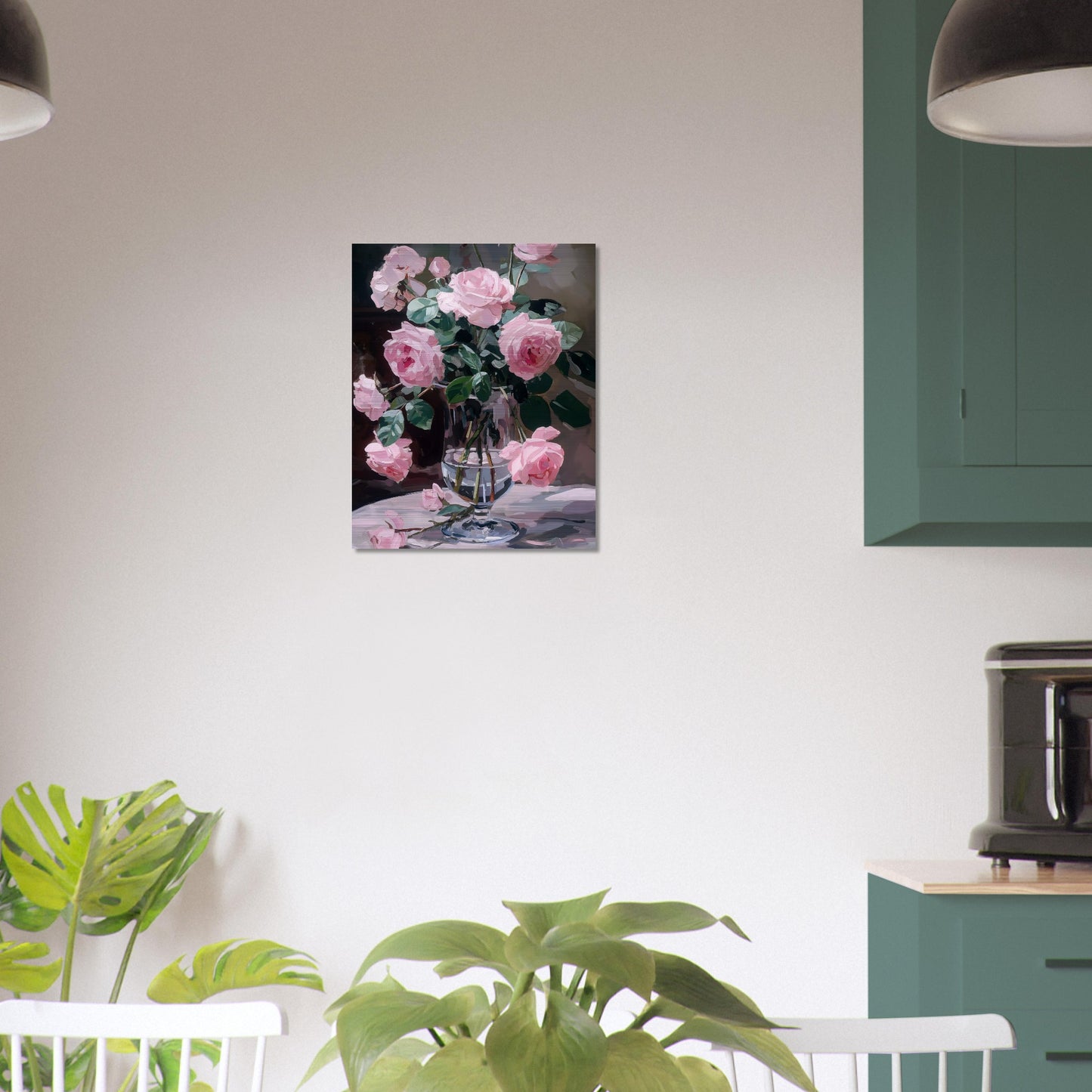 Ephemeral Blooms in Repose - Floral Art-print-on-aluminum