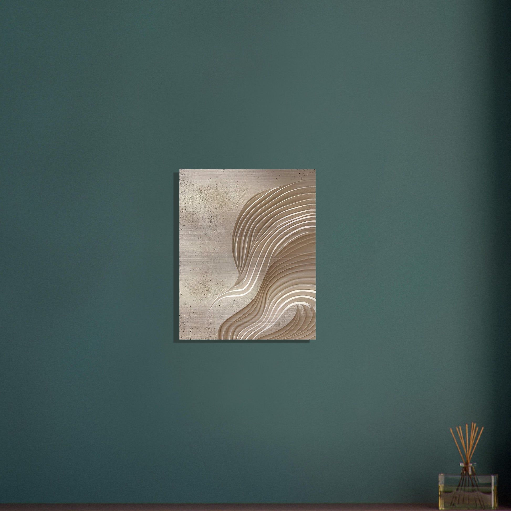 Desert Waves - Abstract wall art-print-on-aluminum