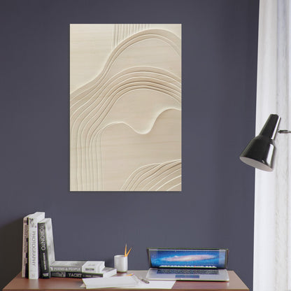 Elegant Abstraction - Abstract wall art-print-on-wood