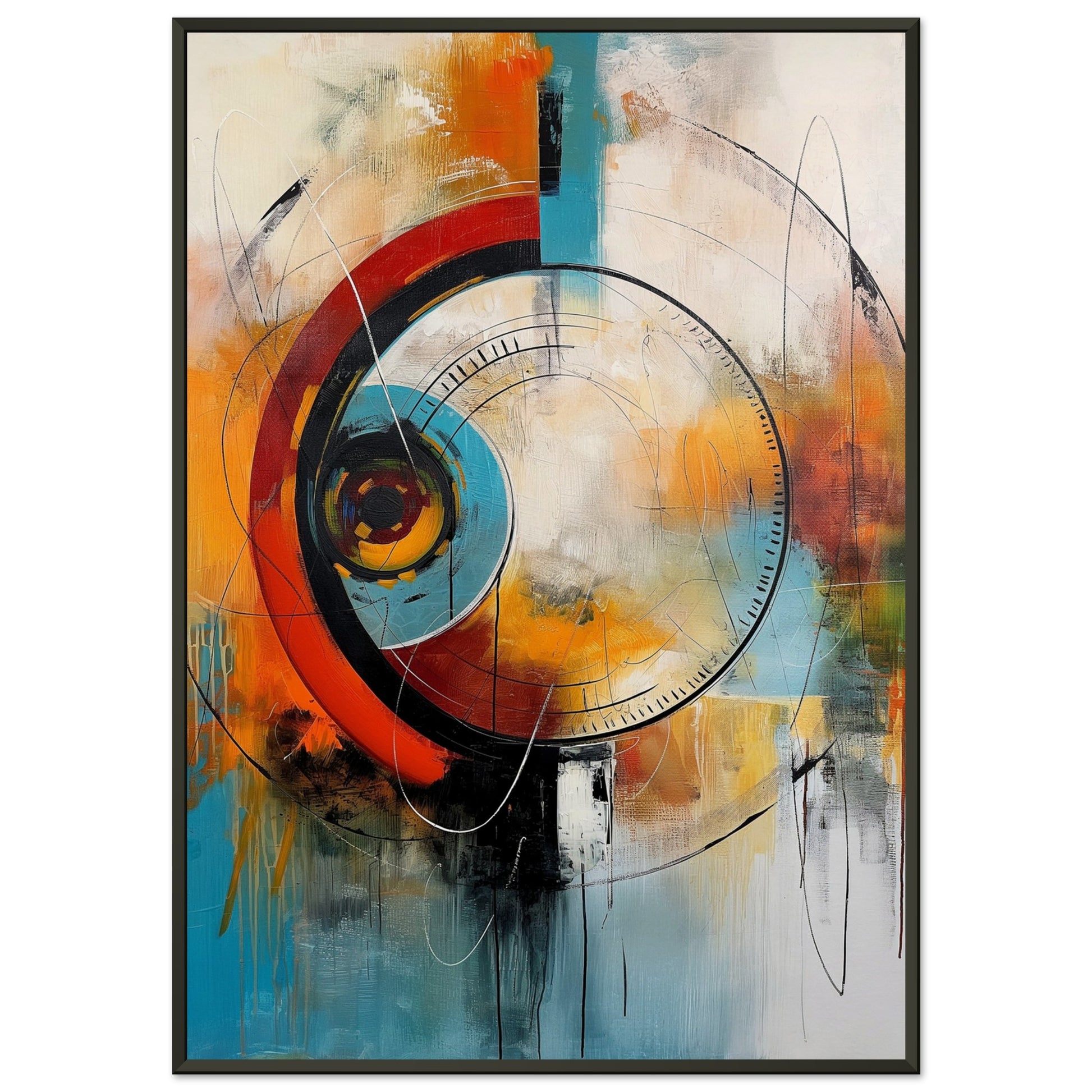 Spectral Synthesis - Abstract wall art-print-in-aluminum-frame