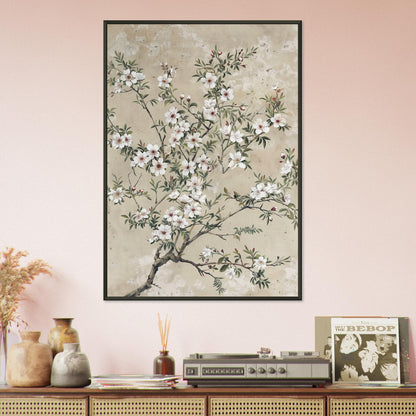 Spring's First Blush - Japanese Sakura Blossoms Art - Floral Art-print-in-aluminum-frame