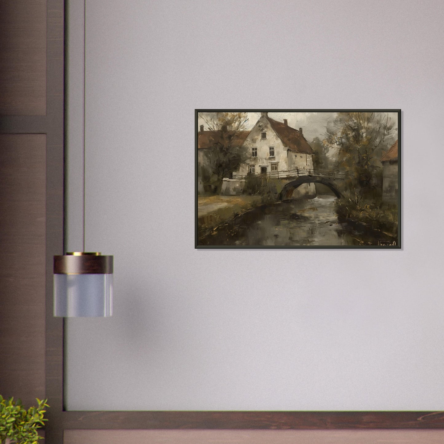 Timeless Reflections - Landscape Art-print-in-aluminum-frame