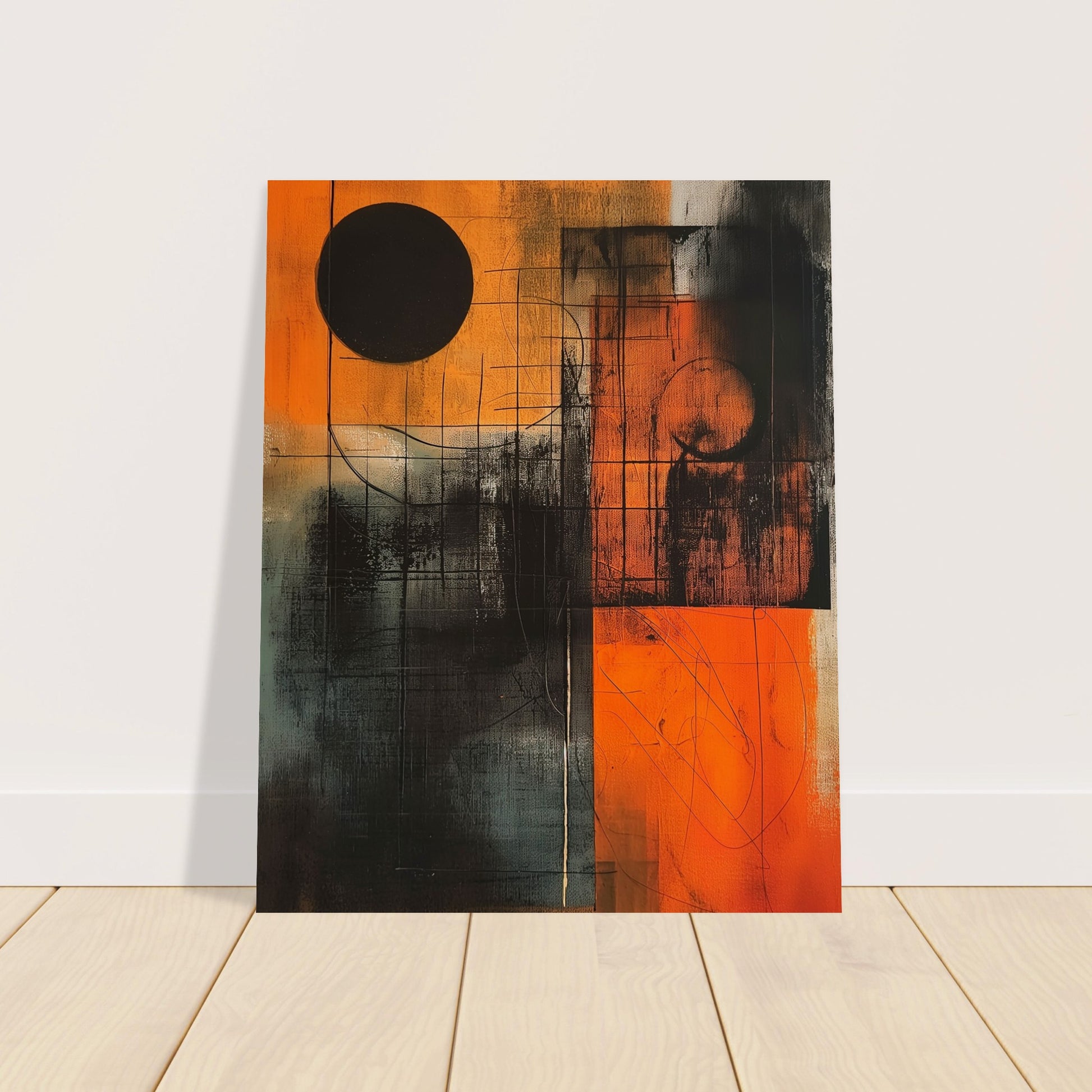 Eclipse in Abstraction - Abstract wall art-poster