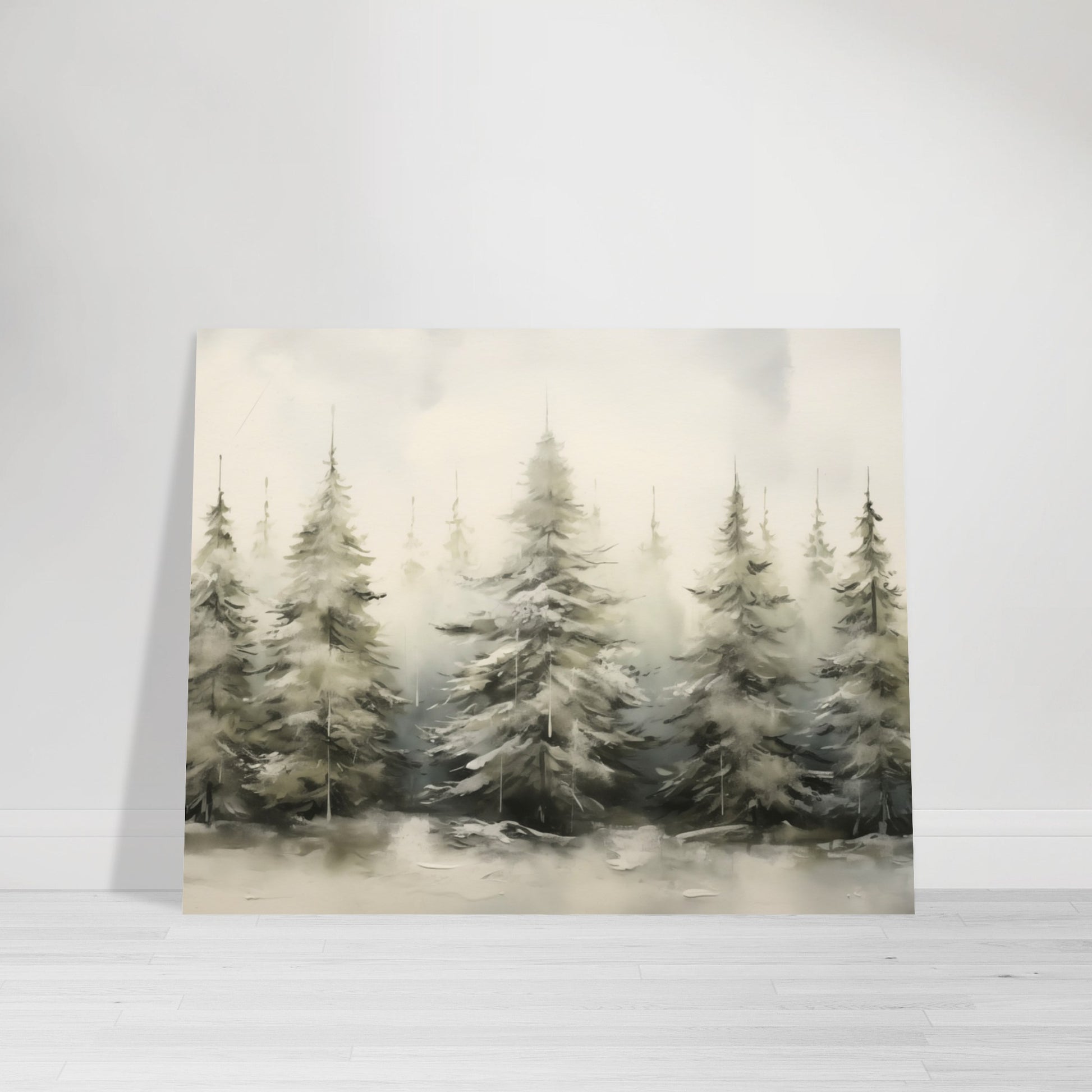 Enchanted Frost - The Winter Forest Ballet - Landscape Art-poster