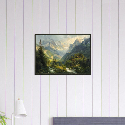 Alpine Serenity - A Portrait of the Tztal Valley - Nature Art-print-in-aluminum-frame