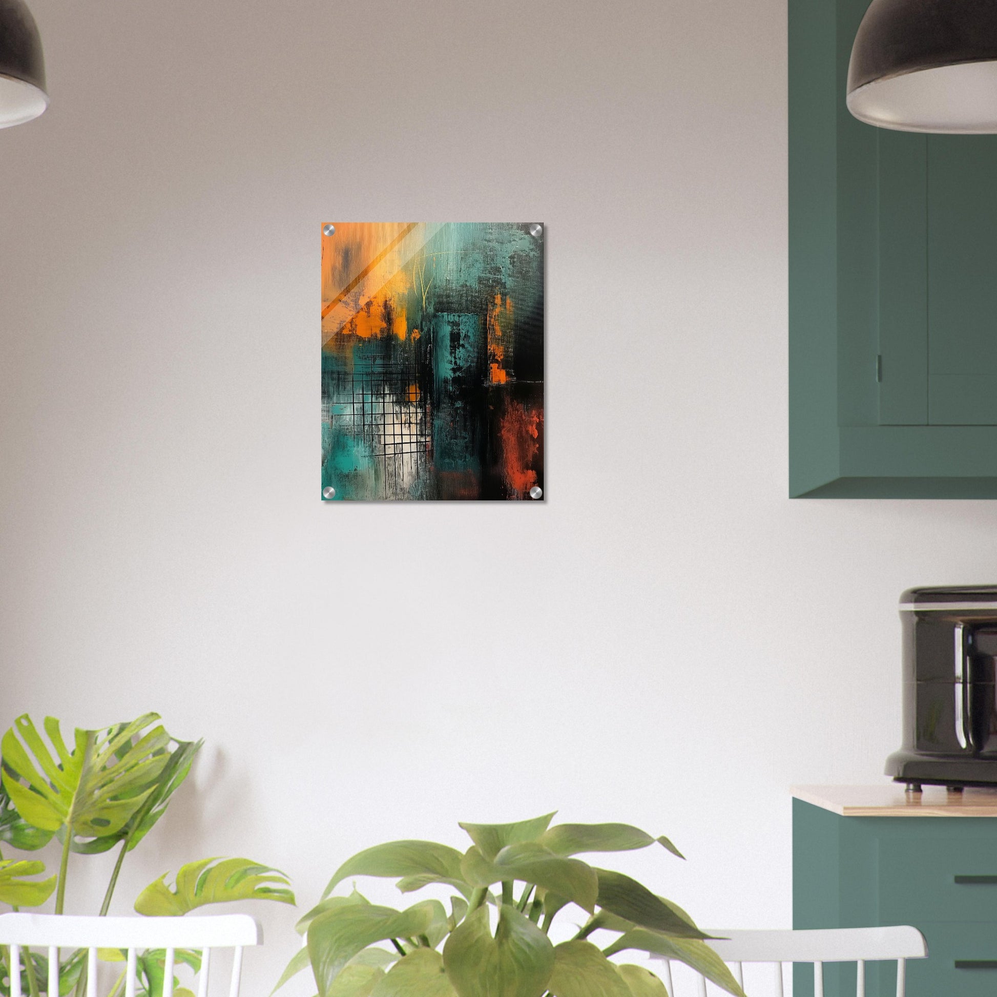 Urban Metamorphosis - Abstract Wall Art-print-on-acrylic