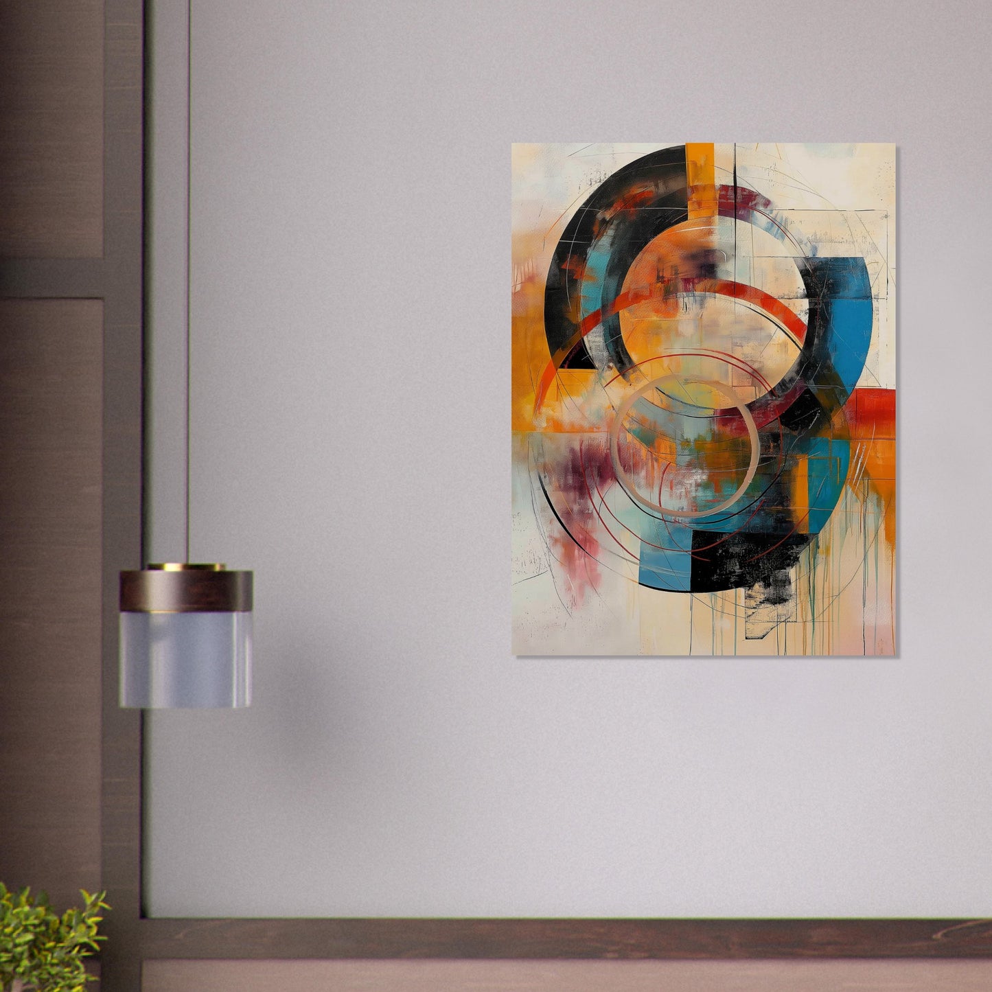 Chromatic Vortex - Modern Abstract Art-poster