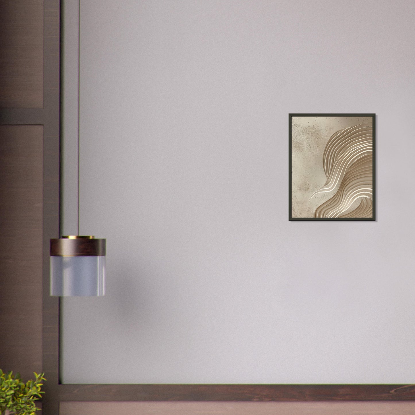 Desert Waves - Abstract wall art-print-in-aluminum-frame